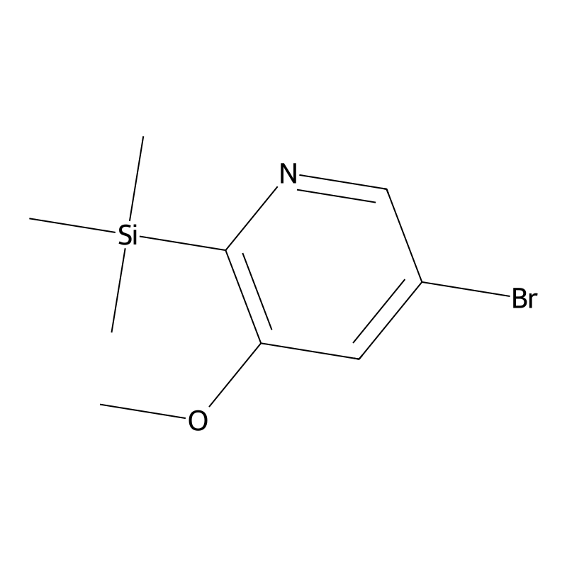 5-Bromo-3-methoxy-2-(trimethylsilyl)pyridine