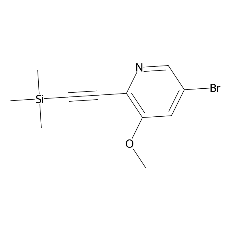 5-Bromo-3-methoxy-2-((trimethylsilyl)ethynyl)-pyridine