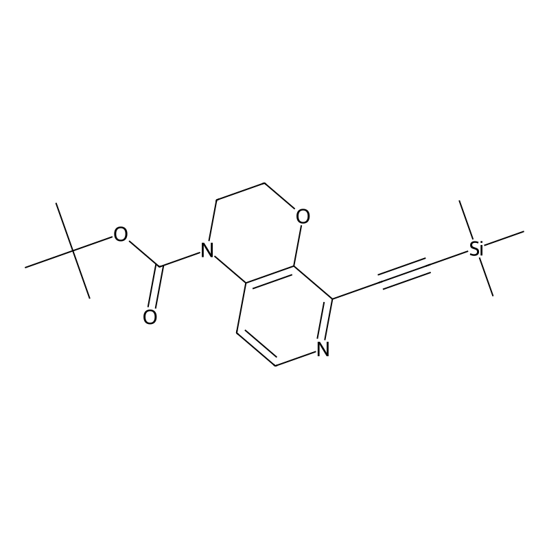 tert-Butyl 5-((trimethylsilyl)ethynyl)-2,3-dihydro-1H-pyrido[3,4-b][1,4]oxazine-1-carboxylate