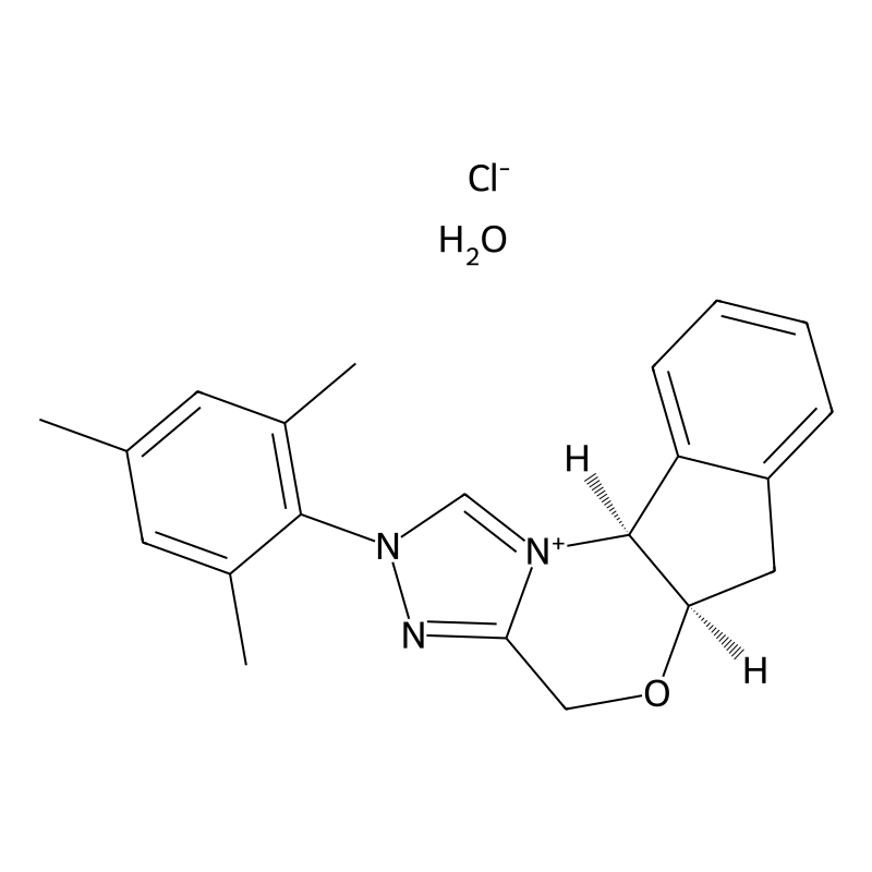 (+)-(5Ar,10bs)-5a,10b-dihydro-2-(2,4,6-trimethylphenyl)-4h,6h-indeno[2,1-b][1,2,4]triazolo[4,3-d][1,4]oxazinium chloride monohydrate