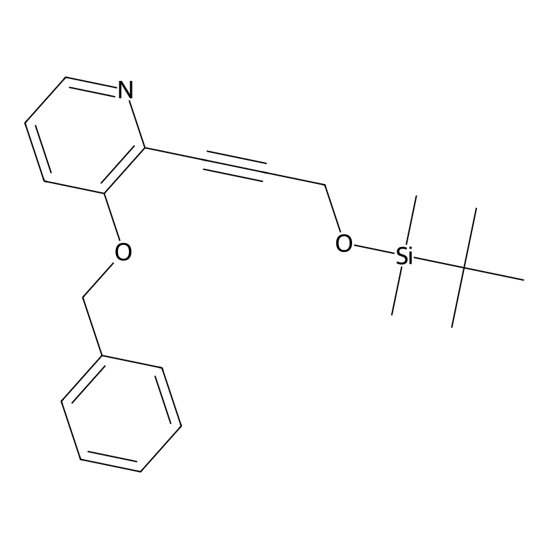 3-(Benzyloxy)-2-(3-((tert-butyldimethylsilyl)oxy)-prop-1-YN-1-YL)pyridine