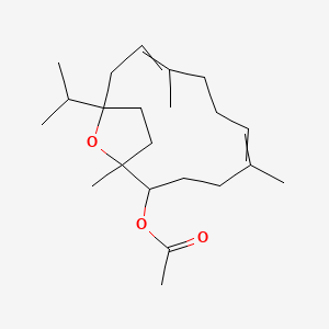 (1,5,9-trimethyl-12-propan-2-yl-15-oxabicyclo[10.2.1]pentadeca-5,9-dien-2-yl) acetate