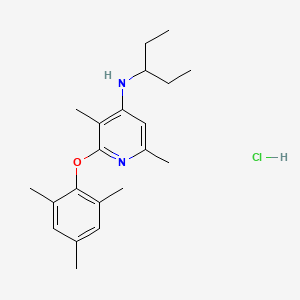 3,6-dimethyl-N-pentan-3-yl-2-(2,4,6-trimethylphenoxy)pyridin-4-amine;hydrochloride