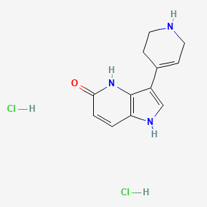 3-(1,2,3,6-tetrahydropyridin-4-yl)-1,4-dihydropyrrolo[3,2-b]pyridin-5-one;dihydrochloride