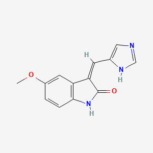 (3Z)-3-(1H-imidazol-5-ylmethylidene)-5-methoxy-1H-indol-2-one