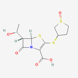 (5R,6S)-6-[(1R)-1-hydroxyethyl]-7-oxo-3-[(3S)-1-oxothiolan-3-yl]sulfanyl-4-thia-1-azabicyclo[3.2.0]hept-2-ene-2-carboxylic acid