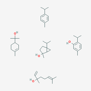 3,7-dimethylocta-1,6-dien-3-ol;2-(4-methylcyclohex-3-en-1-yl)propan-2-ol;1-methyl-4-propan-2-ylbenzene;2-methyl-5-propan-2-ylbicyclo[3.1.0]hexan-2-ol;5-methyl-2-propan-2-ylphenol